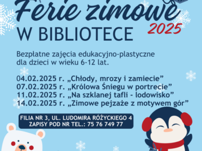 Ferie zimowe w Bibliotece