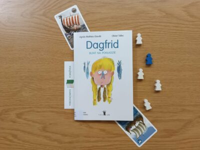„Dagfrid. Córka Wikinga” i „Dagrfid. Bunt na pokładzie” tekst: Agnès Mathieu-Daudé; ilustracje: Olivier Tallec (opowiadanie humorystyczne 6+, 36 i 46 str., 2025)