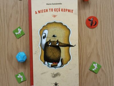 „A niech to gęś kopnie” tekst: Marta Guśniowska; ilustracje: Robert Romanowicz (opowiadanie 6+, 93 str., 2017)