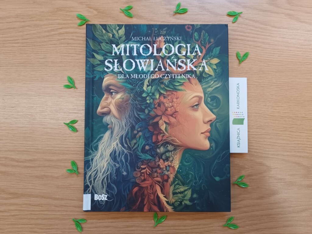 „Mitologia słowiańska dla młodego czytelnika” tekst: Michał Łuczyński, koncepcja ilustracyjna z pomocą AI: Edyta Niemiec-Szywała (zbiór opowiadań – mitologia 10+, 136 str., 2025)