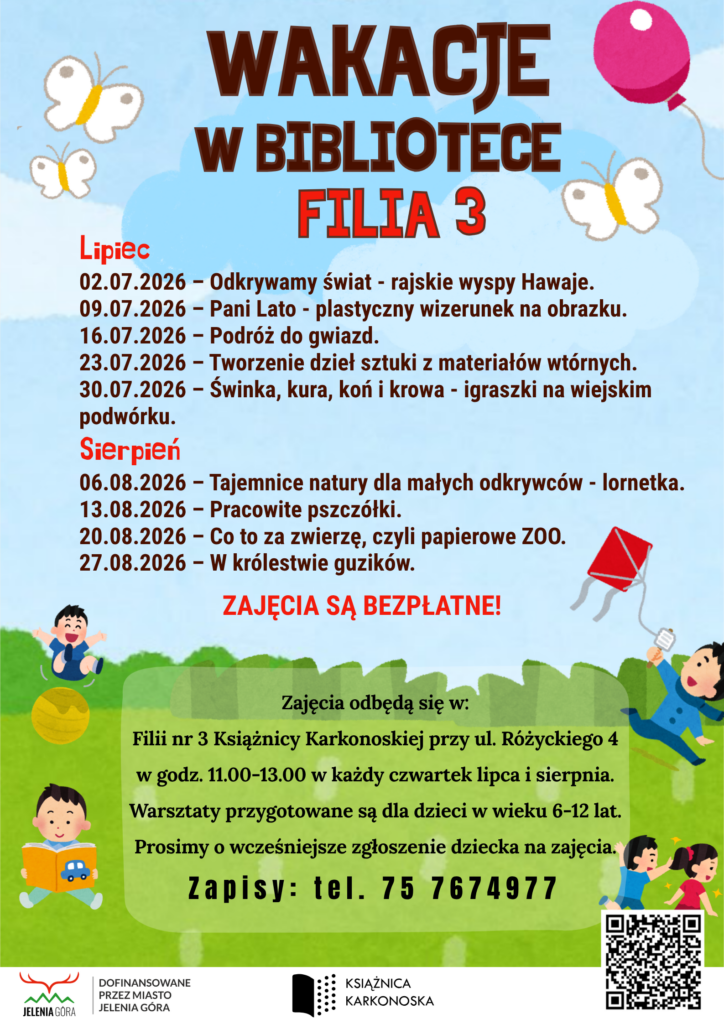 Wakacje w bibliotece – Filia nr 3