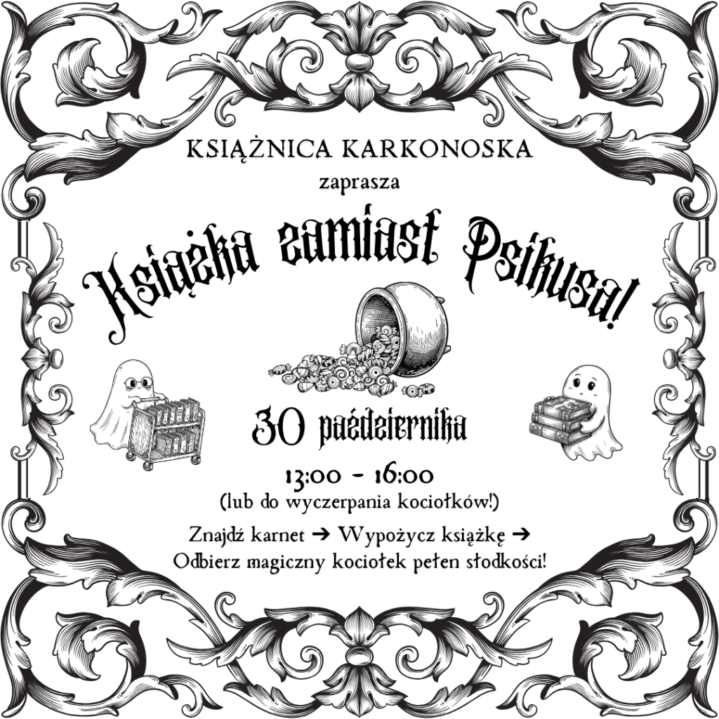 Książka zamiast psikusa – magiczna przygoda w Książnicy Karkonoskiej